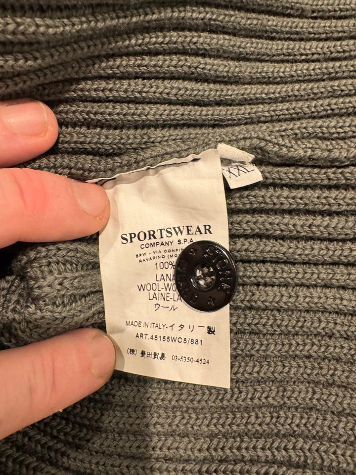 Stone Island Ribbed Knitted Full Zip
