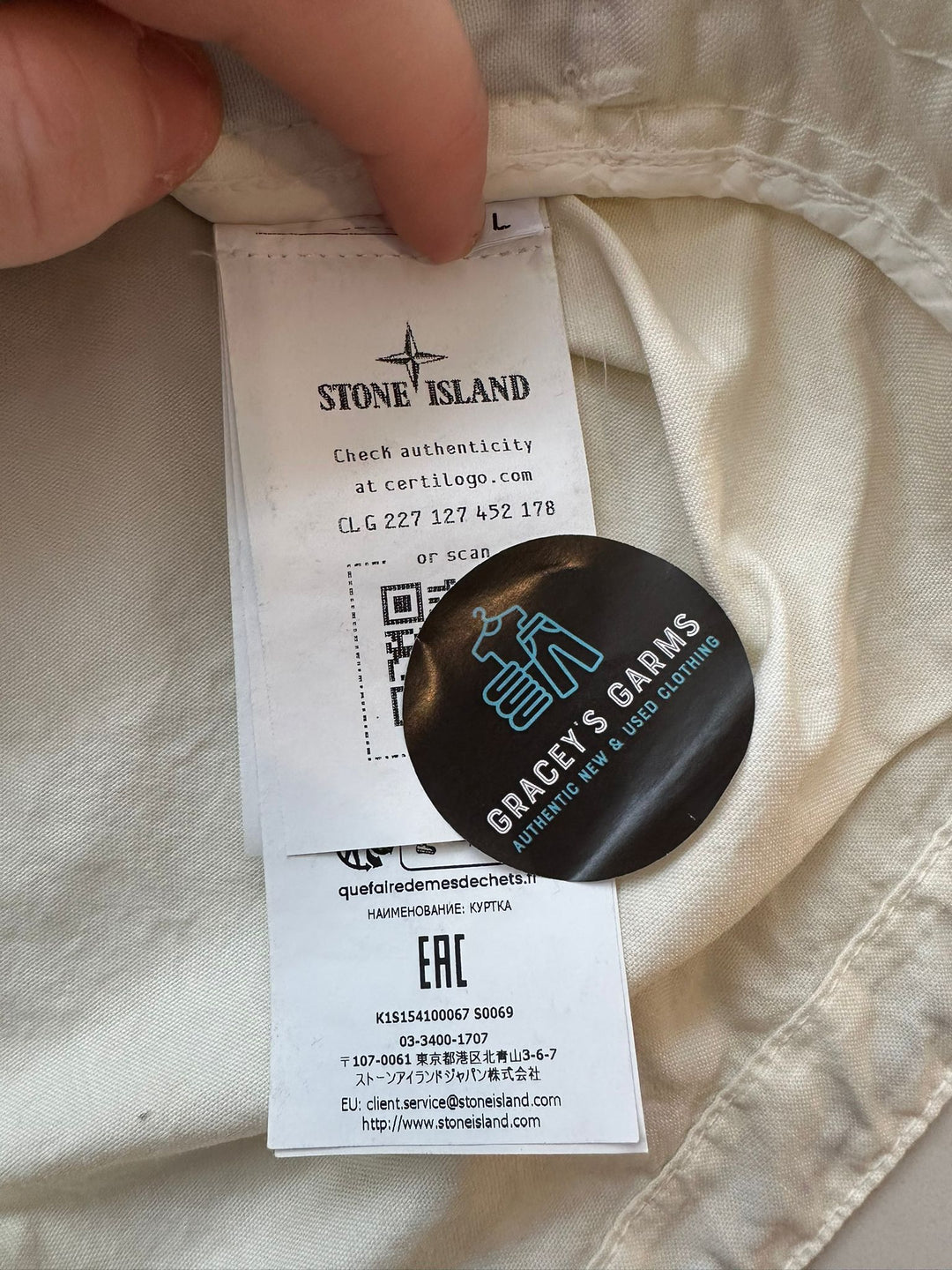 Stone Island High Neck Nylon Jacket