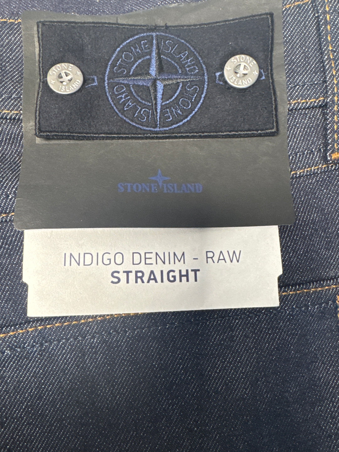 Stone Island Stretch Indigo Denim - Raw Straight