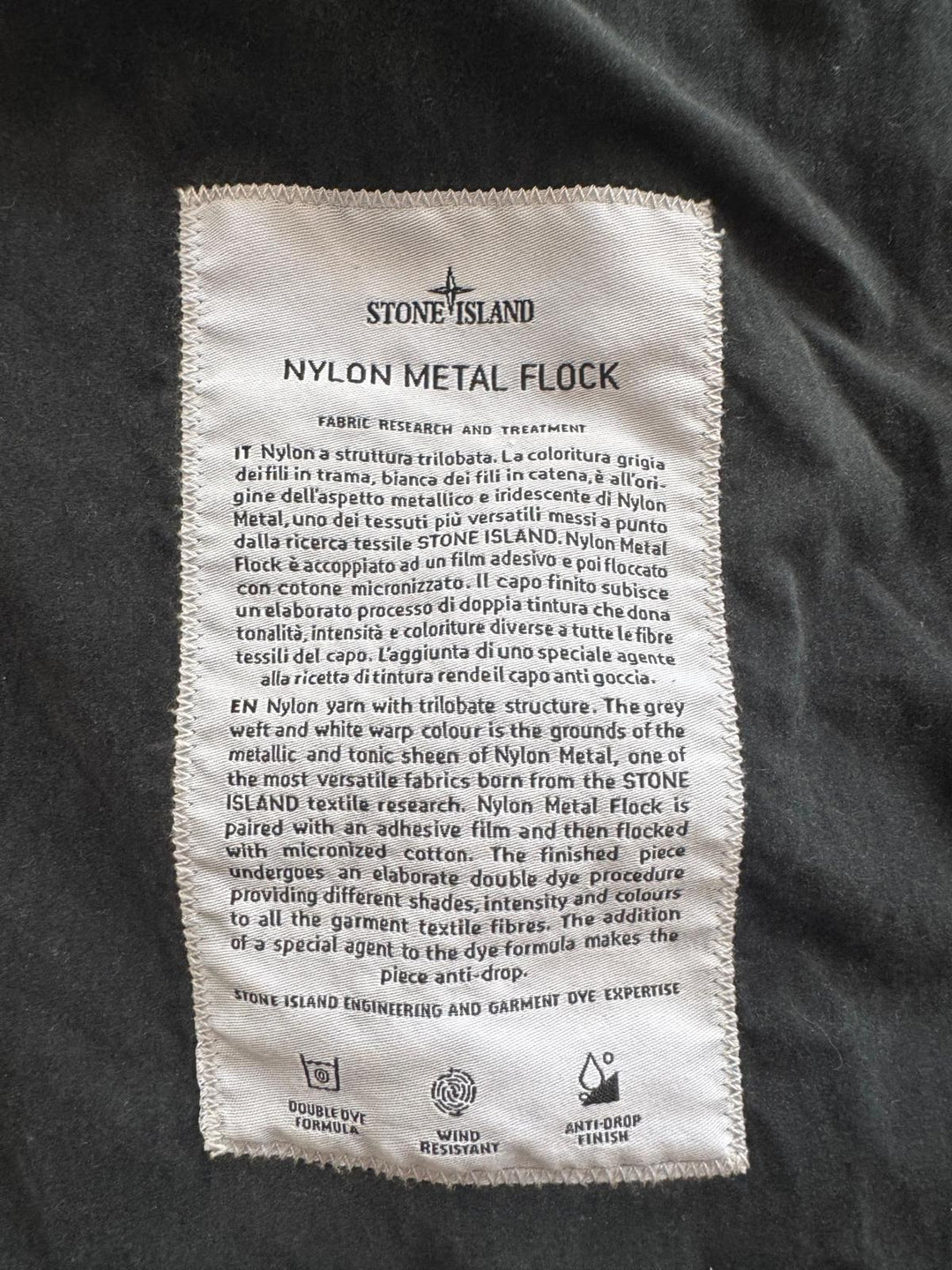 Stone Island Nylon Metal Flock Jacket
