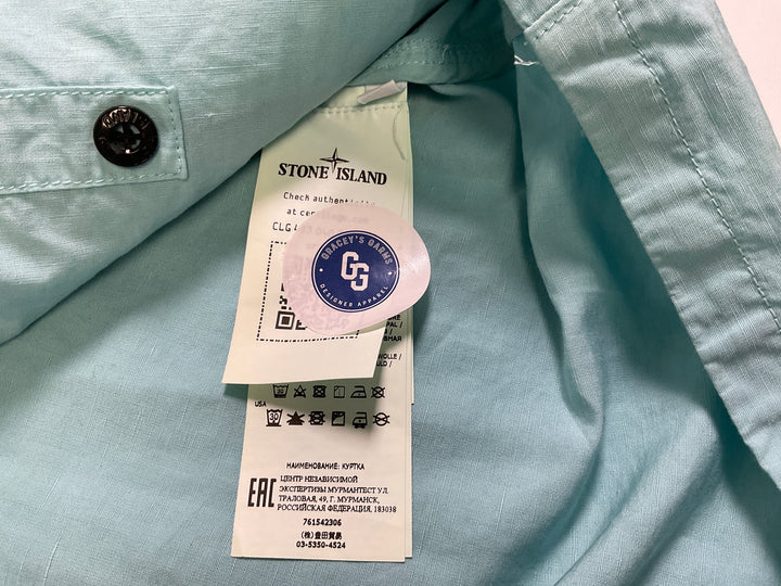 Stone Island Tela Cotone Lino Fiammato-TC Hooded Field Jacket