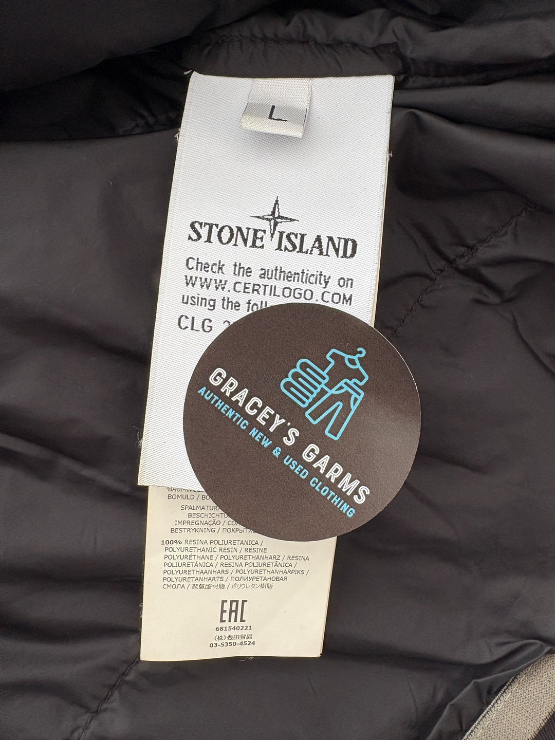 Stone Island Pertex Quantum Y with Primaloft Insulation