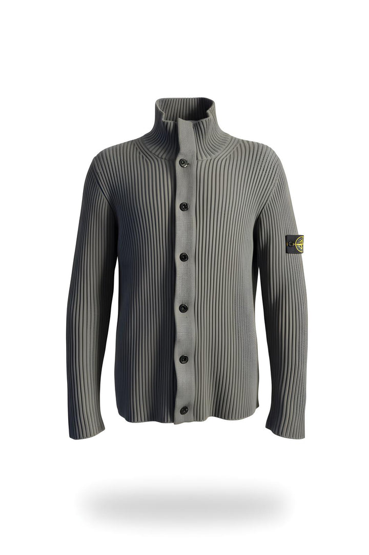 Stone Island Ribbed Knitted Full Zip