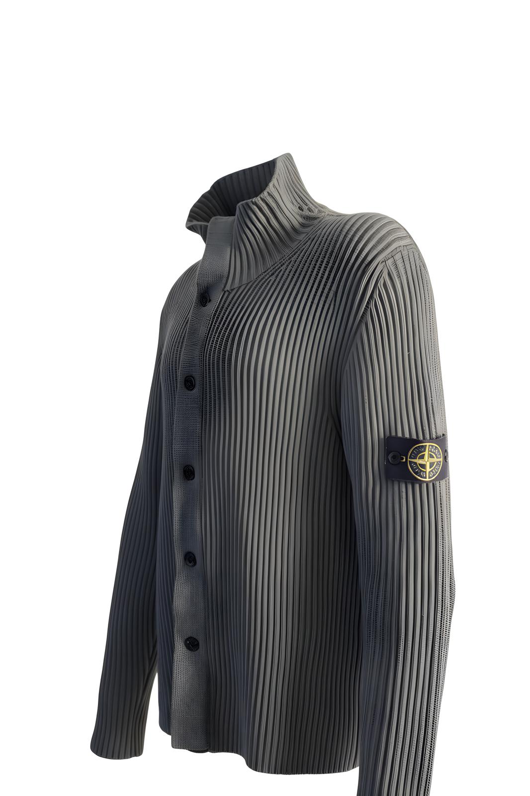 Stone Island Ribbed Knitted Full Zip