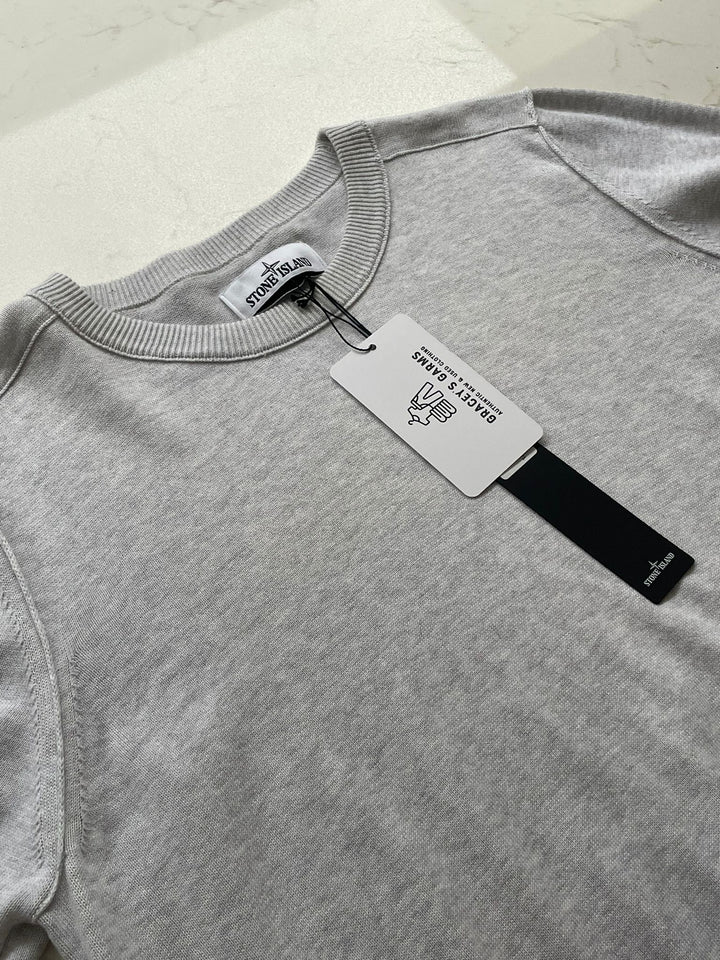 Stone Island Garment Dyed Light Knit Crew Neck