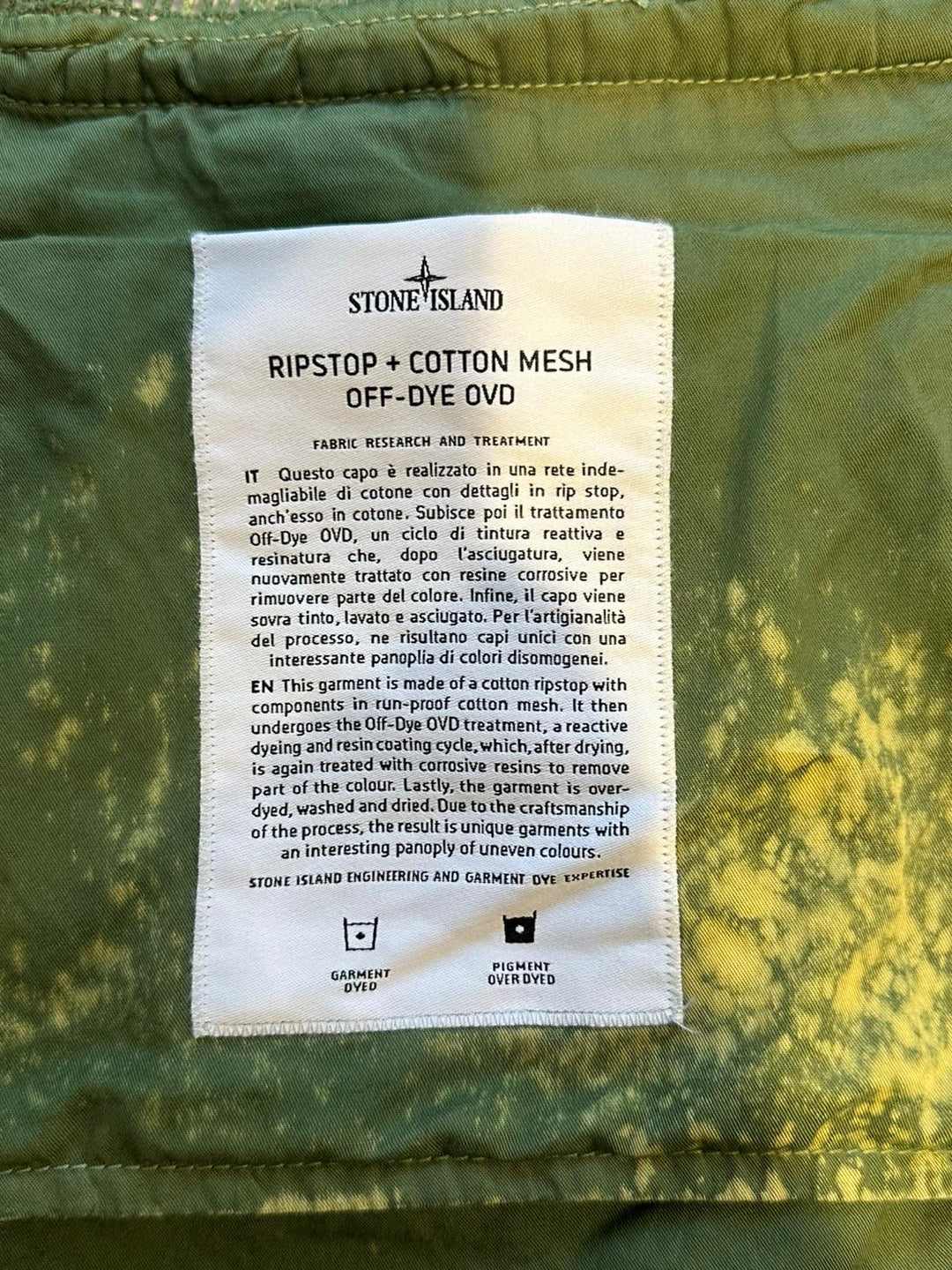 Stone Island Ripstop Cotton Mesh Off-Dye OVD Gilet