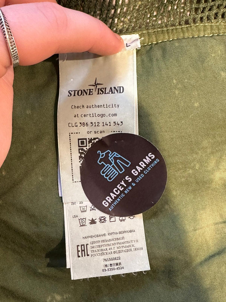 Stone Island Ripstop Cotton Mesh Off-Dye OVD Gilet