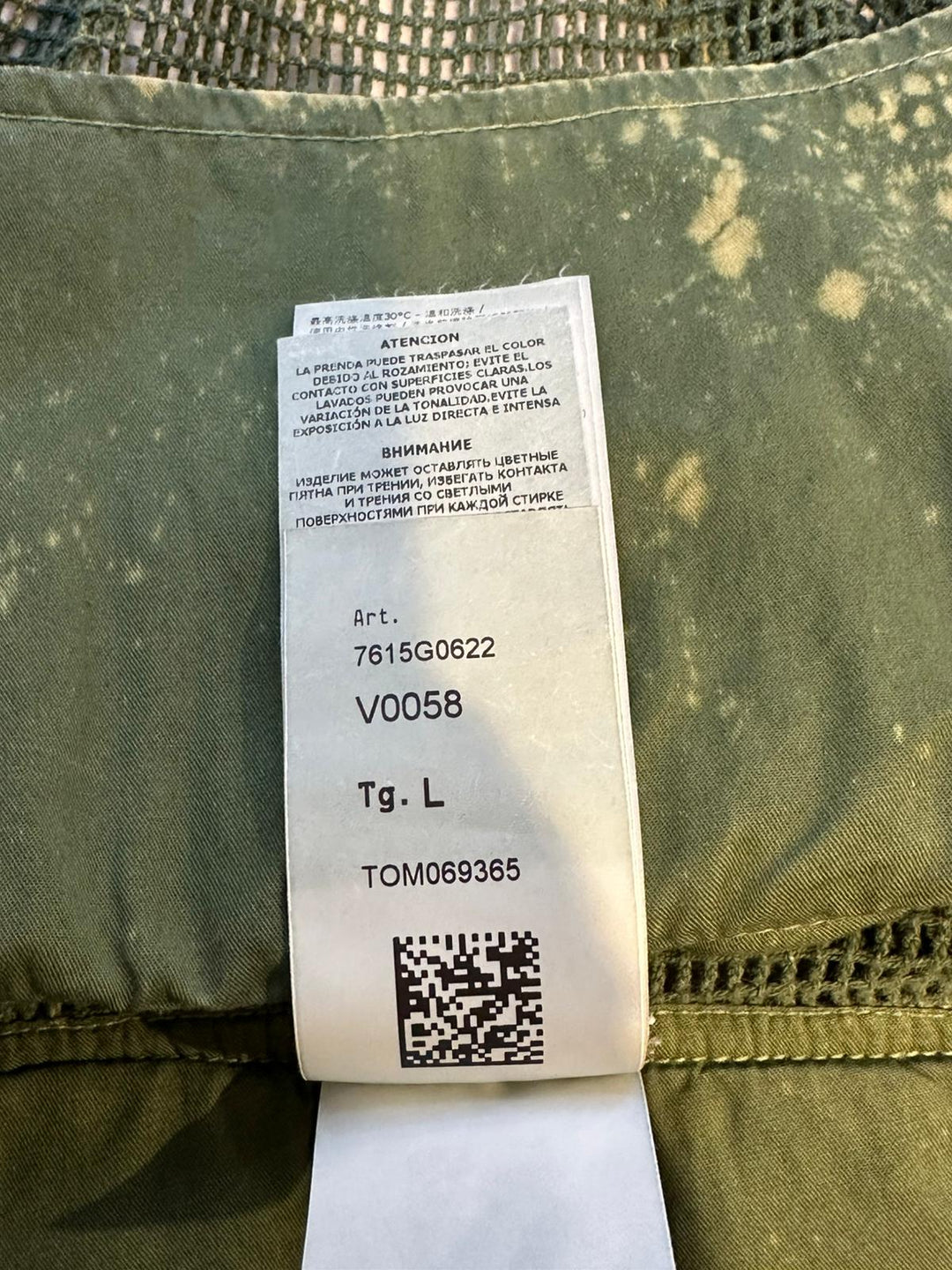 Stone Island Ripstop Cotton Mesh Off-Dye OVD Gilet