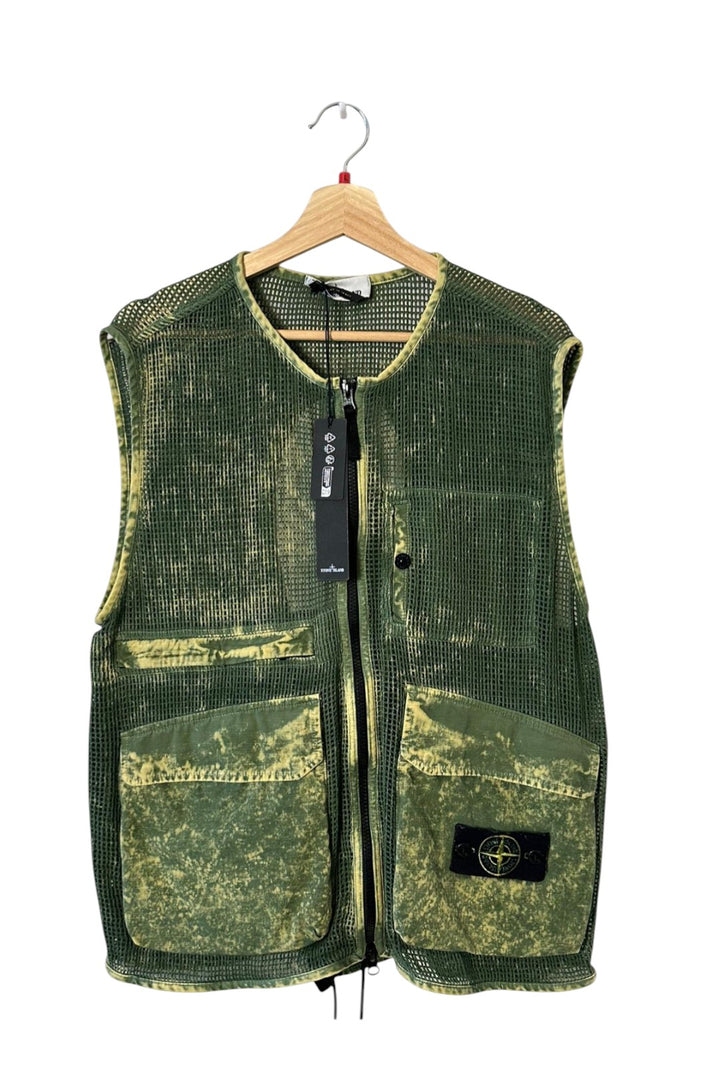 Stone Island Ripstop Cotton Mesh Off-Dye OVD Gilet