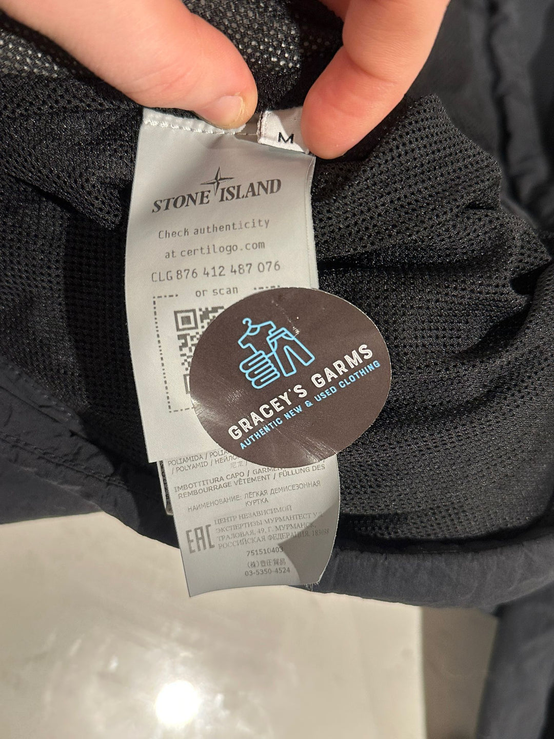 Stone Island Coat with Polartec Active Insulation
