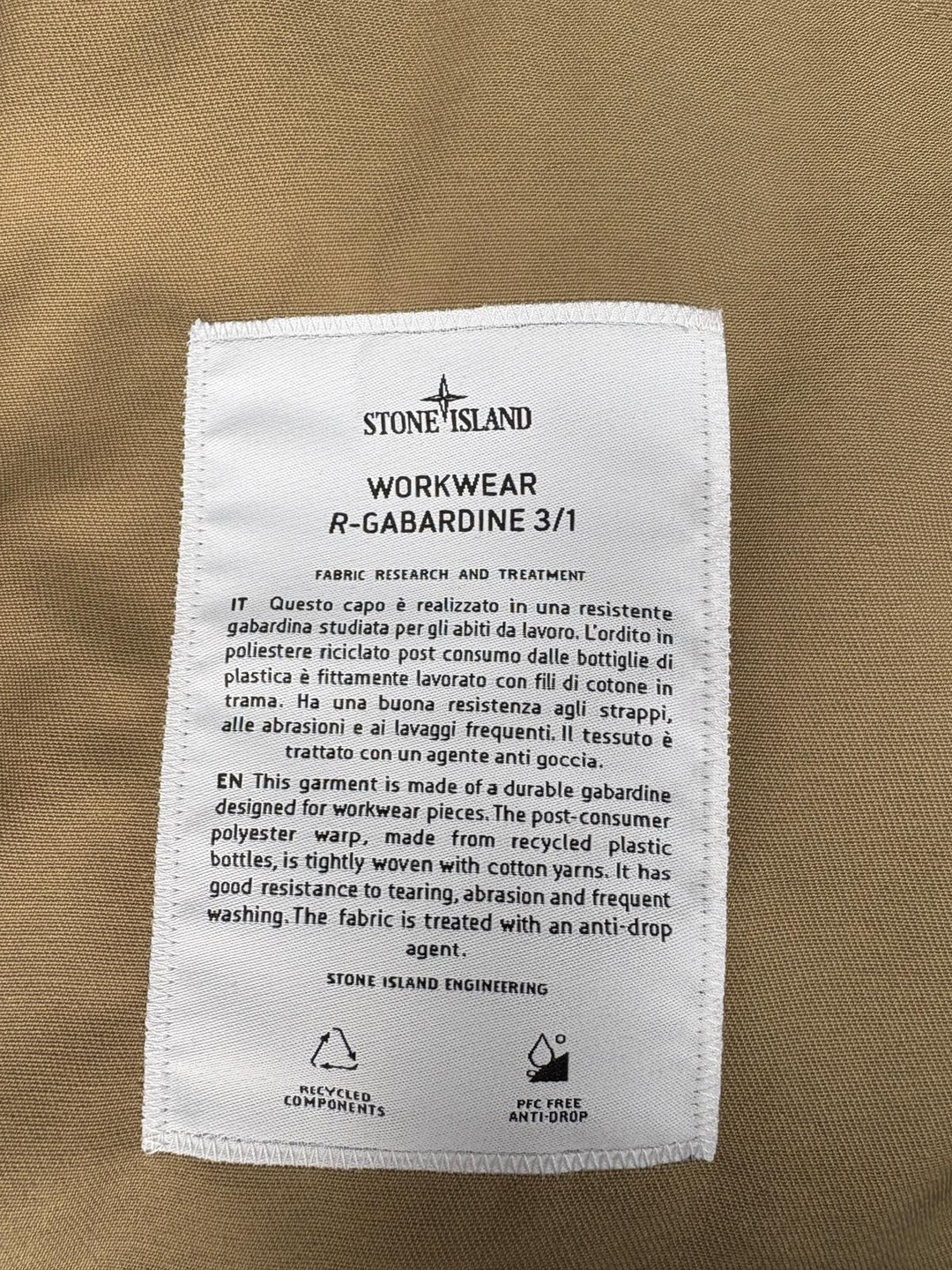 Stone Island Workwear R-Gabardine 3/1