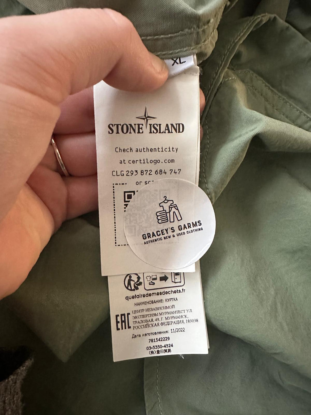 Stone Island Cupro Cotton Twill-TC Smock