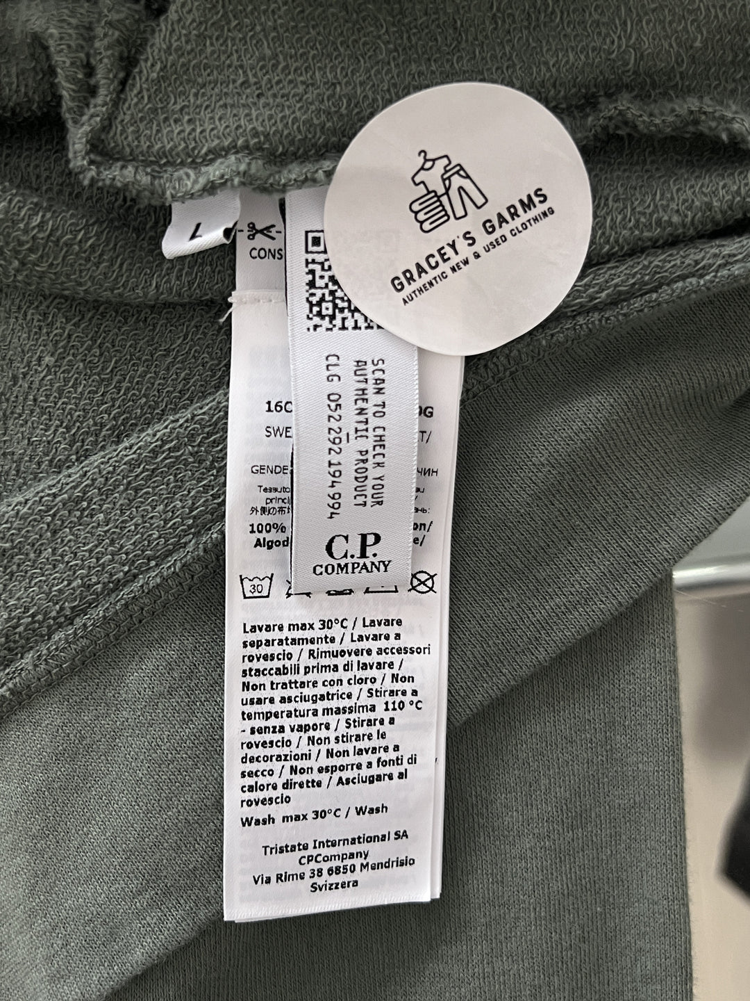 CP Company Diagonal Raised Fleece Cardigan