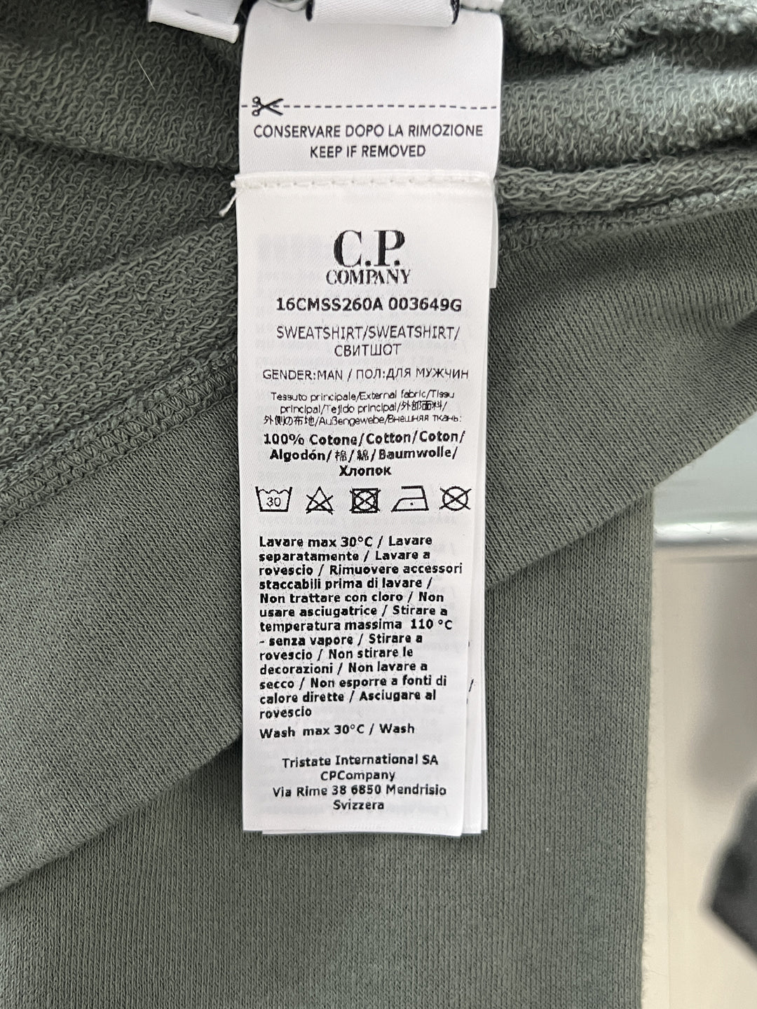 CP Company Diagonal Raised Fleece Cardigan