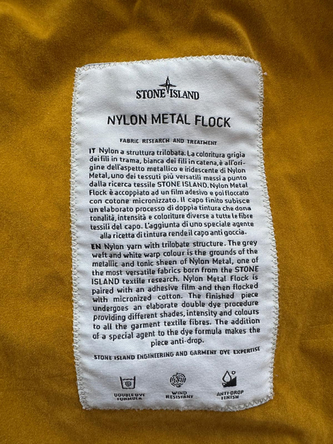 Stone Island Nylon Metal Flock Jacket