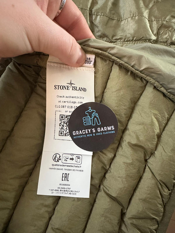 Stone Island Junior Down Gilet   Age 14