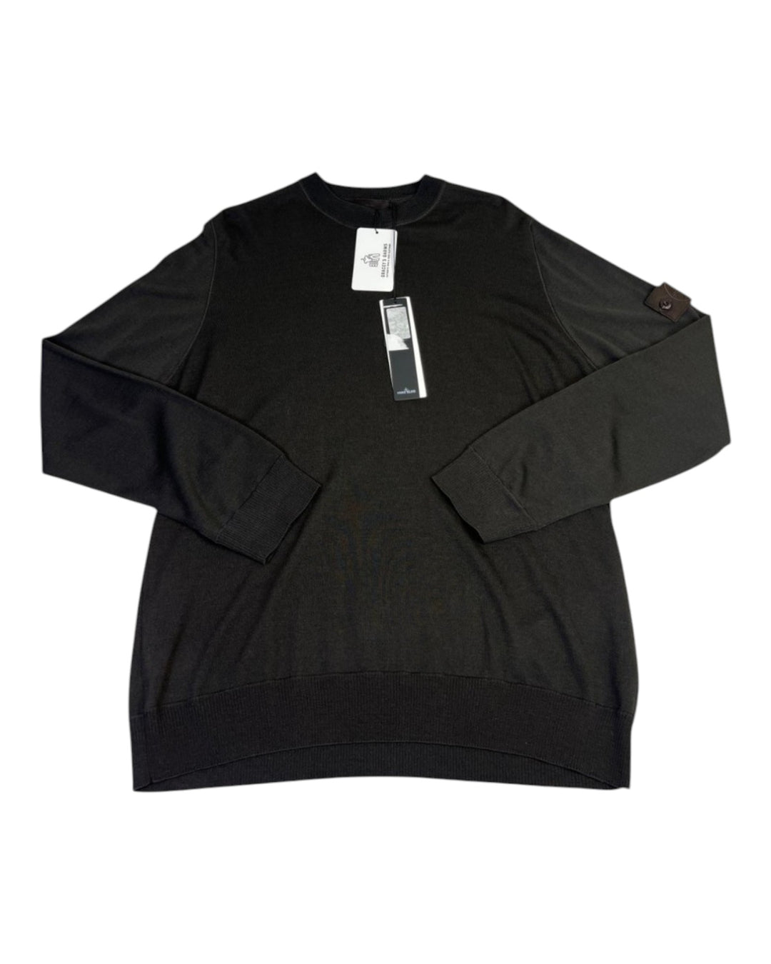 Stone Island Ghost Piece Crewneck Knit Sweatshirt