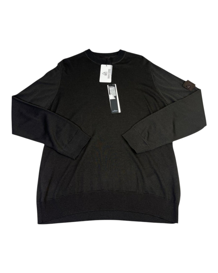 Stone Island Ghost Piece Crewneck Knit Sweatshirt