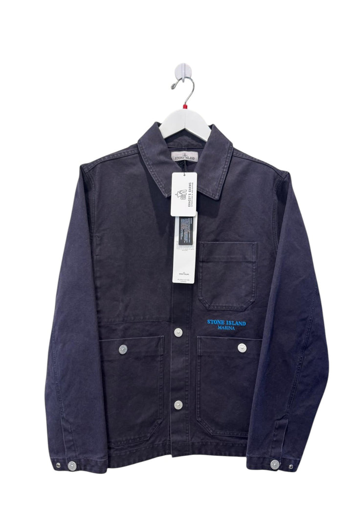 Stone Island Marina Plated Cotton Canvas