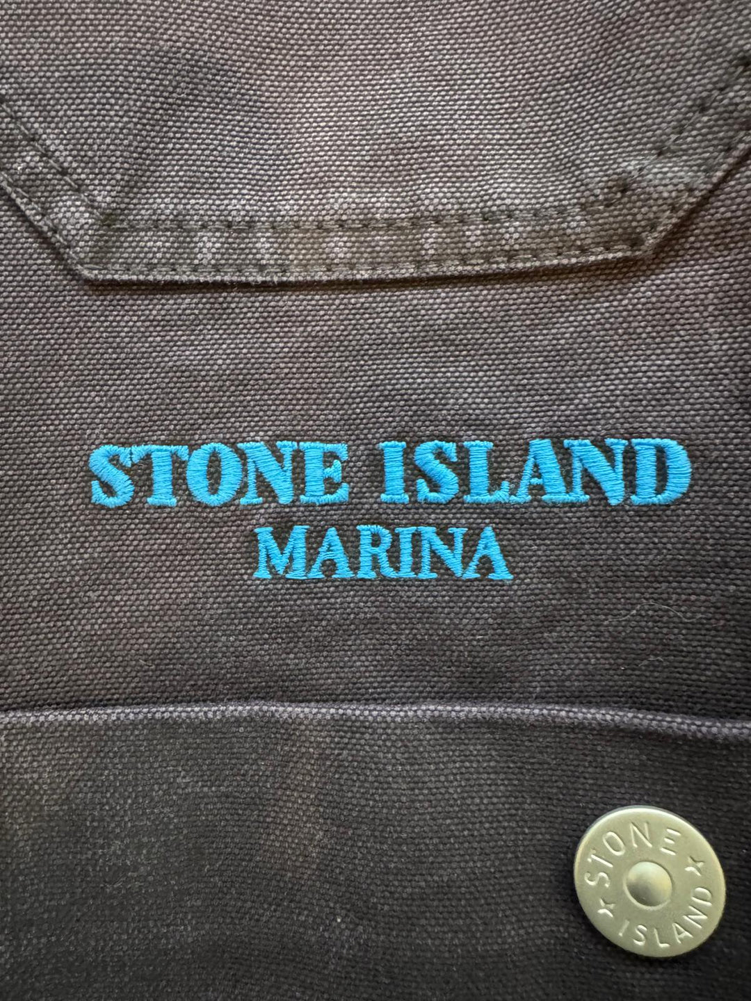 Stone Island Marina Plated Cotton Canvas