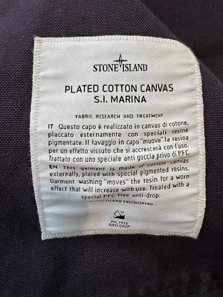Stone Island Marina Plated Cotton Canvas