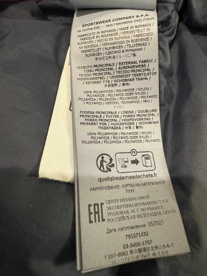 Stone Island Macro Ripstop Nylon Metal In Econyl Regenerated Nylon with Down-TC