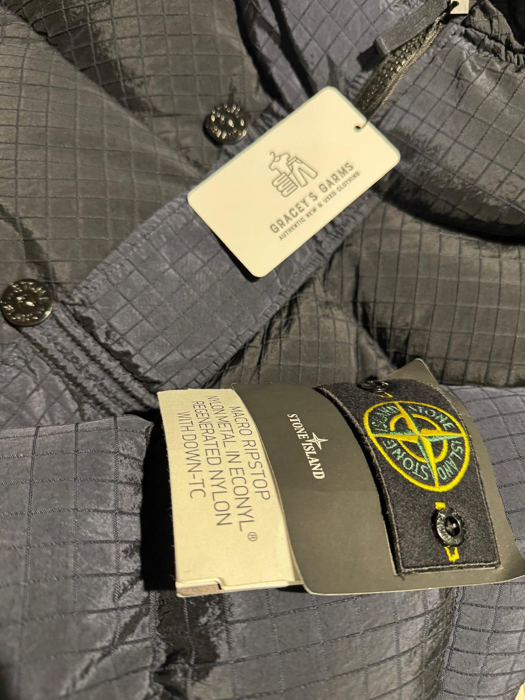 Stone Island Macro Ripstop Nylon Metal In Econyl Regenerated Nylon with Down-TC