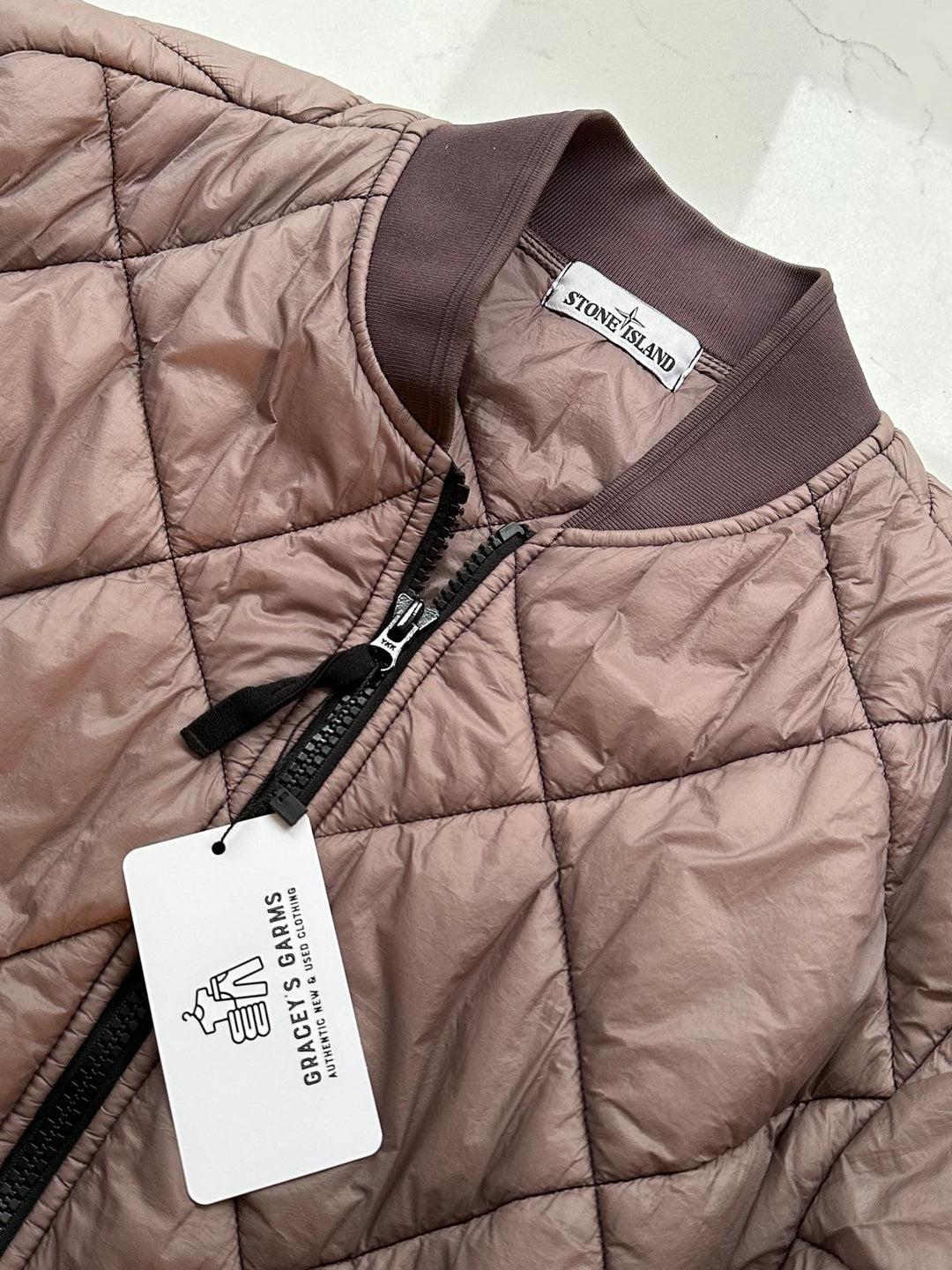 Stone Island Garment Dyed Quilted Micro Yarn