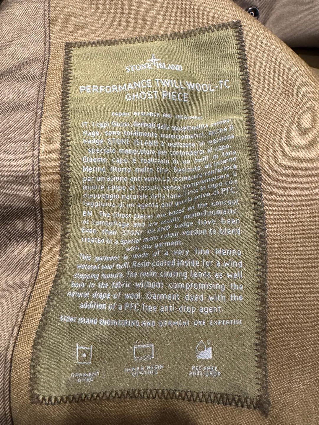 Stone Island Performance Twill Ghost Piece