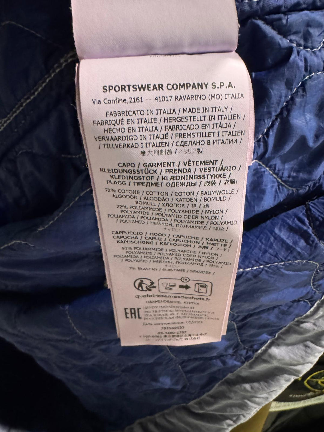 Stone Island 50 Fili Quilted-TC