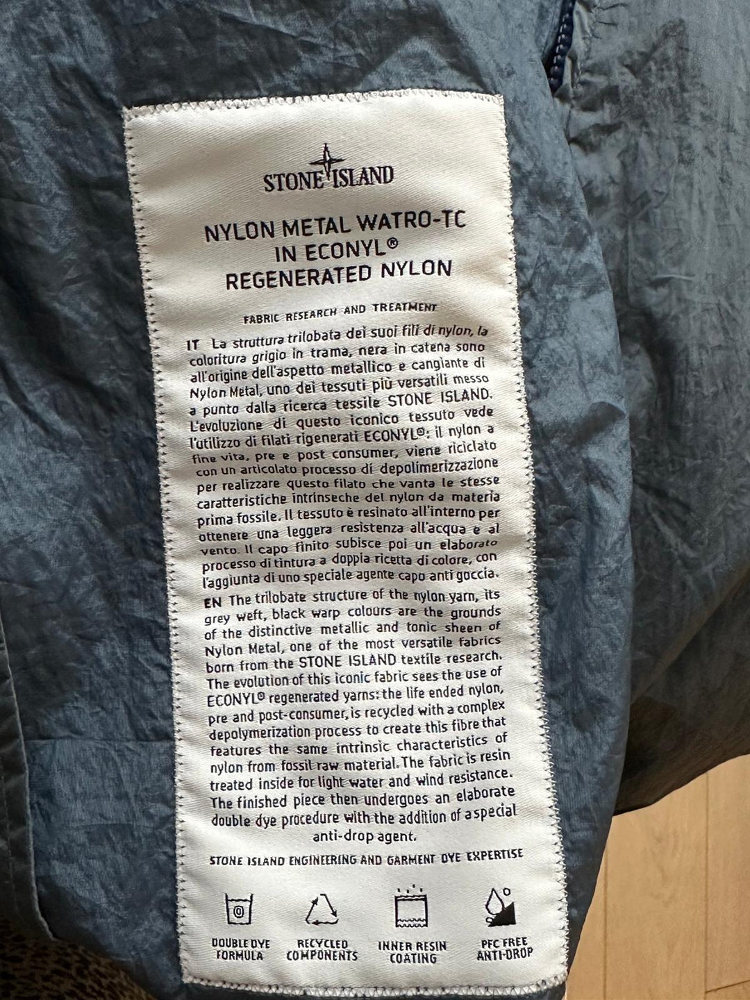 Stone Island Nylon Metal Watro-TC in Econyl Regenerated Nylon