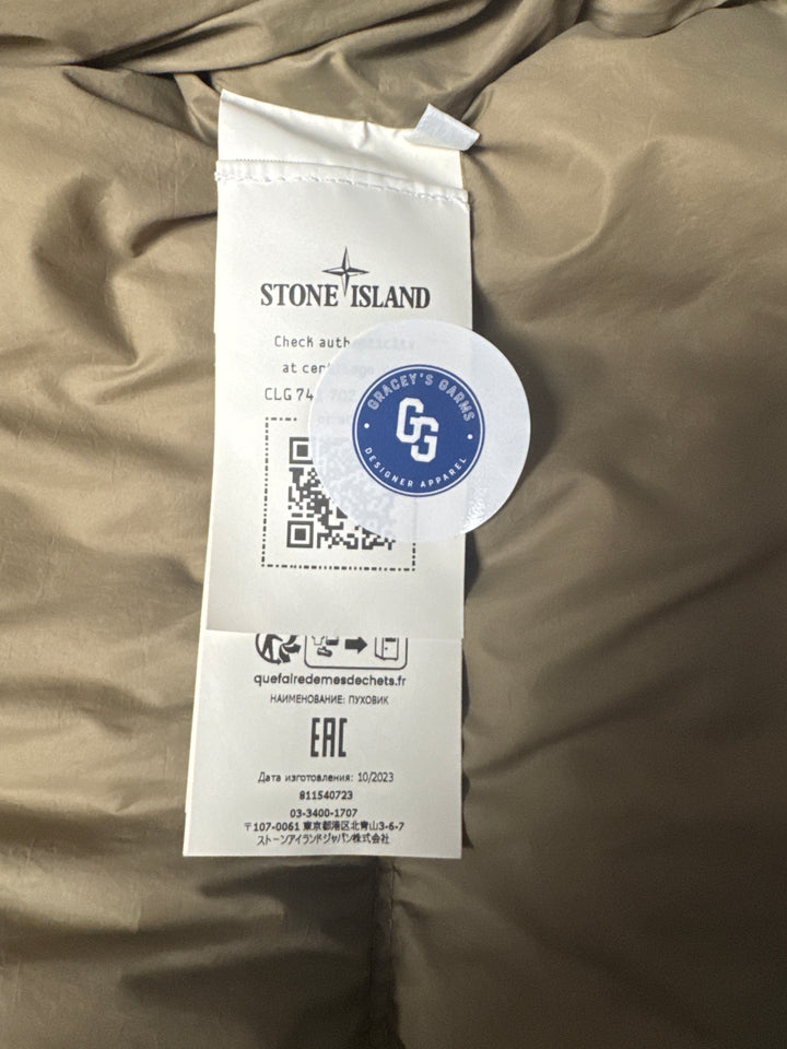 Stone Island Garment Dyed Crinkle Reps Down Jacket