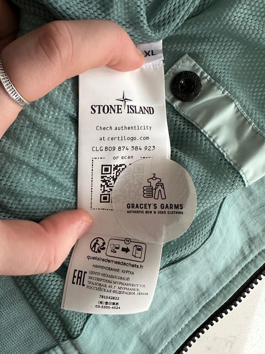 Stone Island Garment Dyed Crinkle Reps NY