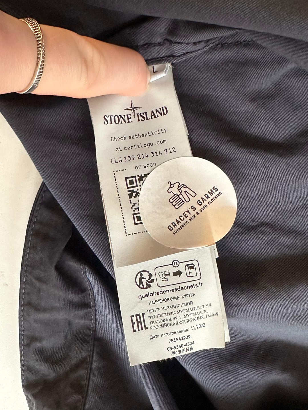 Stone Island Cupro Cotton Twill-TC Smock