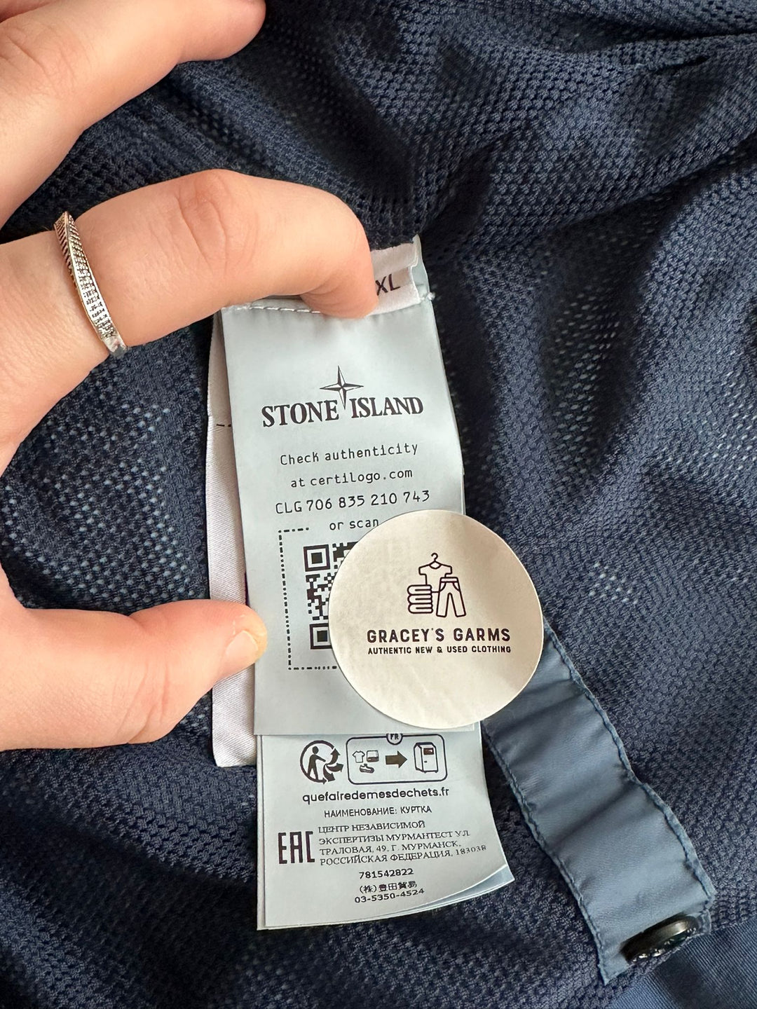 Stone Island Garment Dyed Crinkle Reps NY