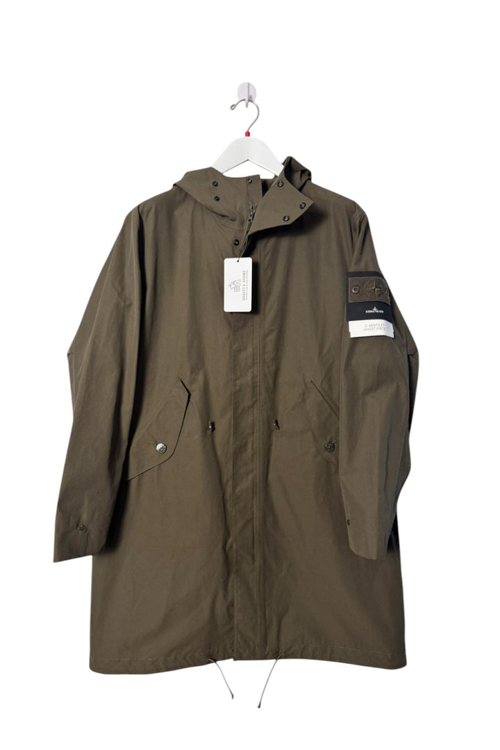 Stone Island O-Ventile Fishtail Parka Ghost Piece