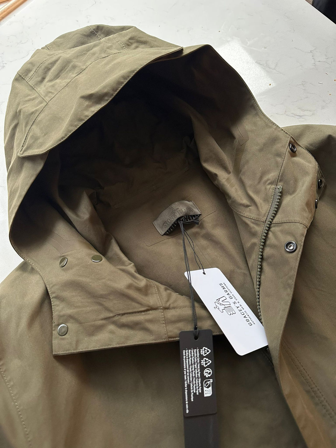 Stone Island O-Ventile Fishtail Parka Ghost Piece
