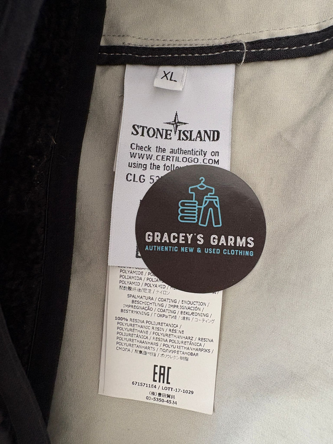 Stone Island Ice Jacket SI Check Grid Camo