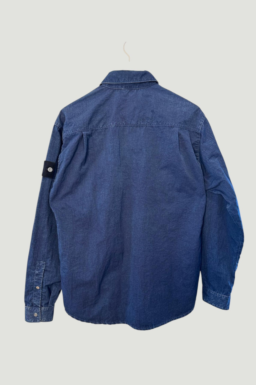 Stone Island Hollow Fibre Nylon Indigo-TC Overshirt - Small