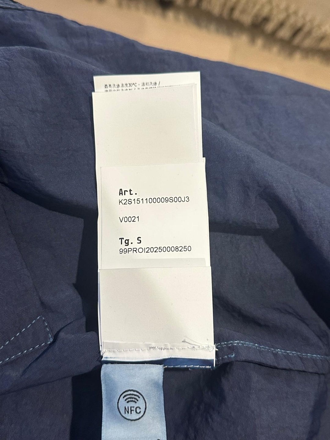 Stone Island Hollow Fibre Nylon Indigo-TC Overshirt - Small