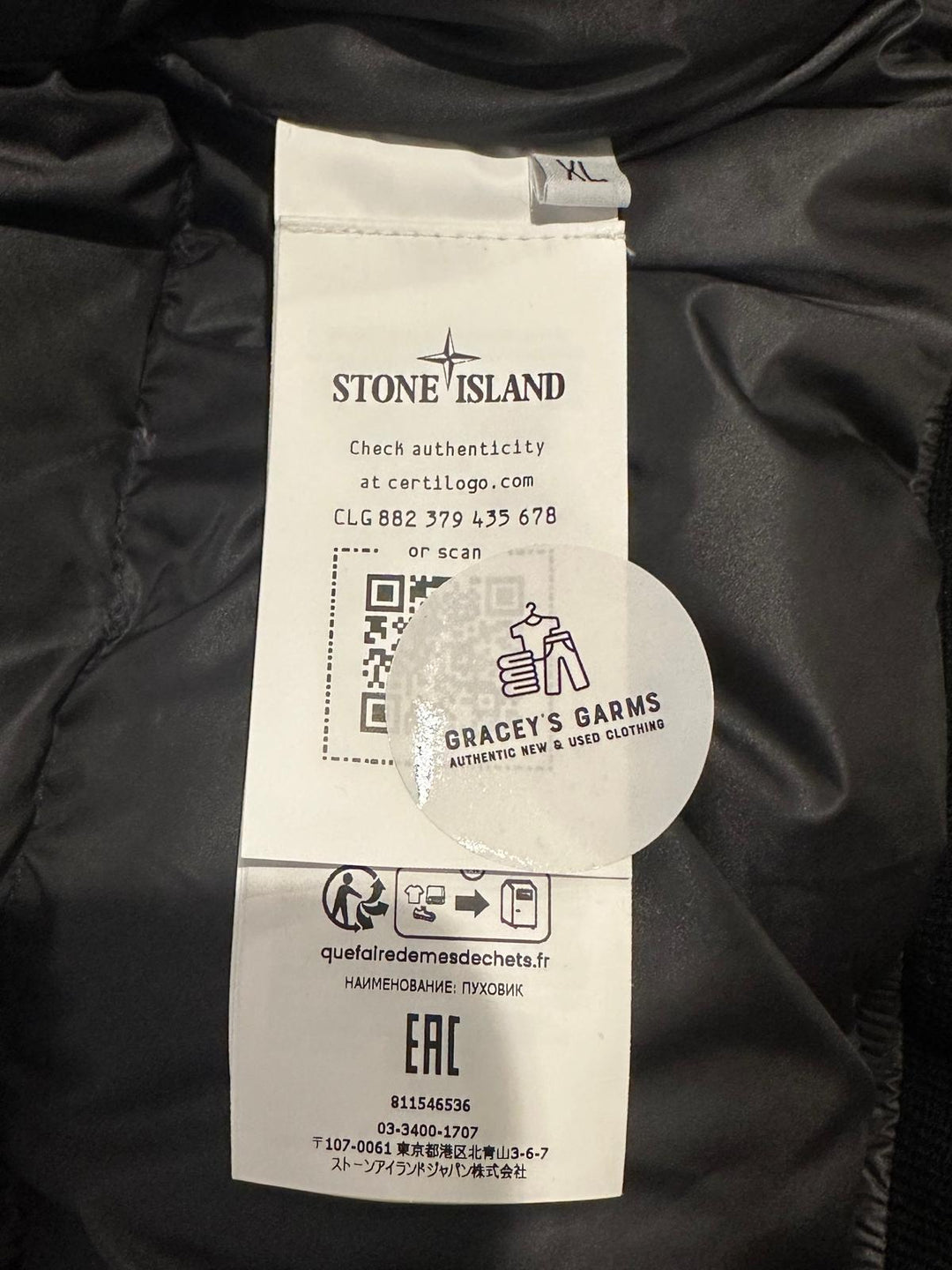 Stone Island Diagonal Nylon Down