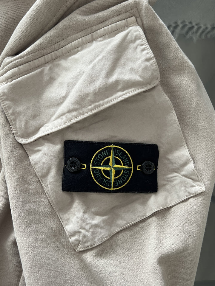 Stone Island Brushed Fleece Zip-Up Hoodie