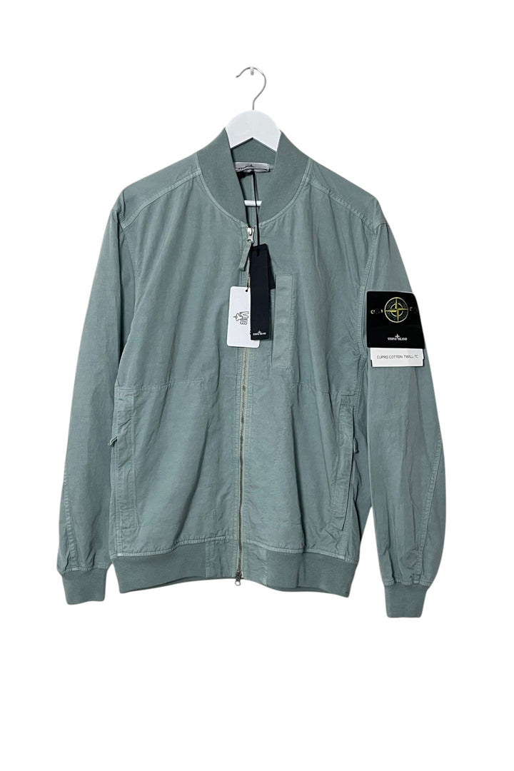 Stone Island Cupro Cotton Twill-TC Bomber Jacket
