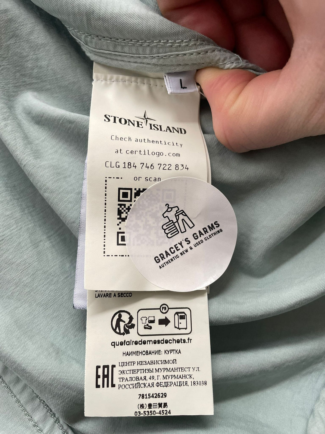 Stone Island Cupro Cotton Twill-TC Bomber Jacket