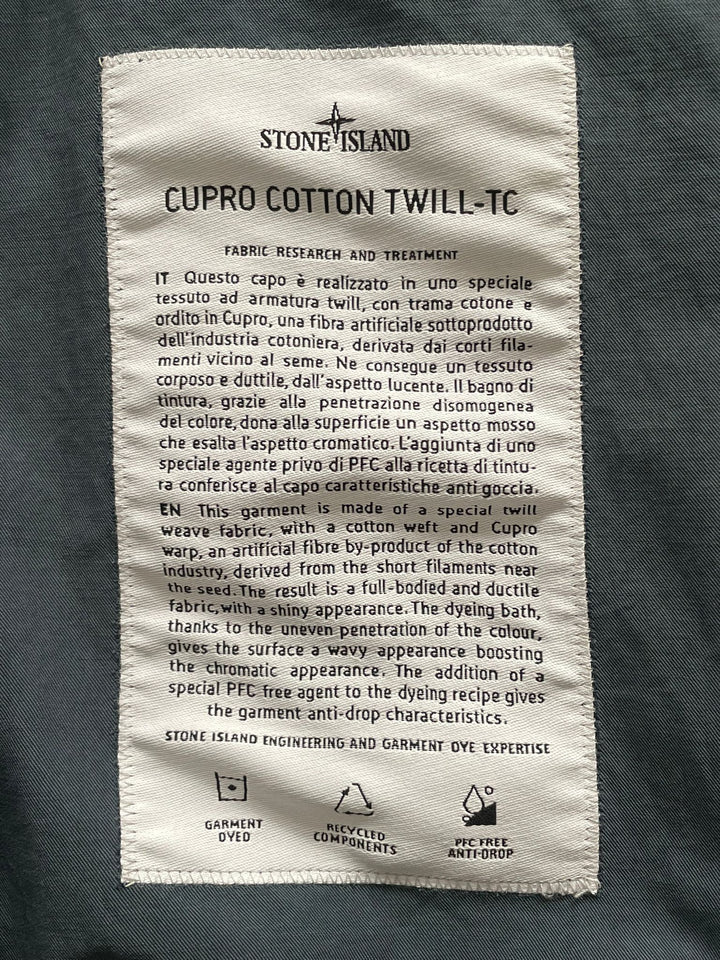 Stone Island Cupro Cotton Twill-TC Bomber Jacket