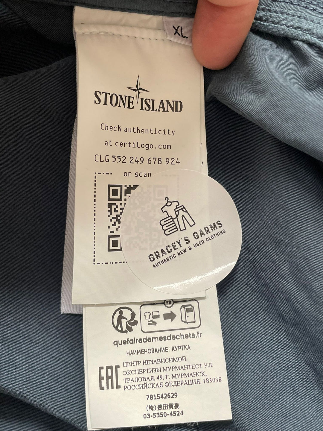 Stone Island Cupro Cotton Twill-TC Bomber Jacket