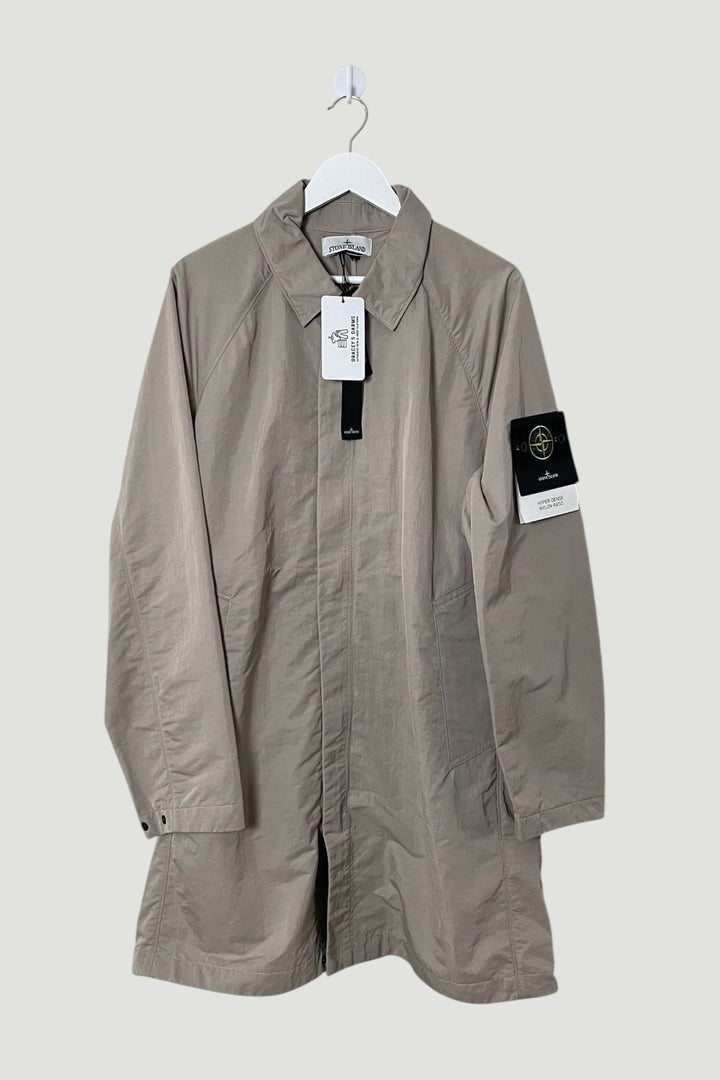 Stone Island Hyper Dense Nylon Raso Trench Coat - Large