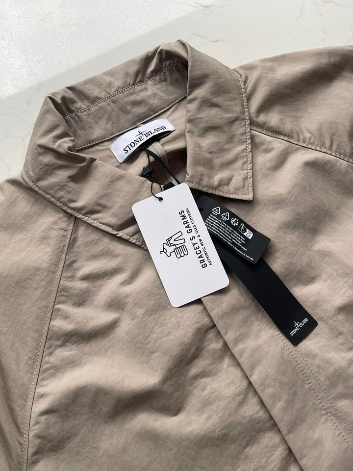 Stone Island Hyper Dense Nylon Raso Trench Coat - Large