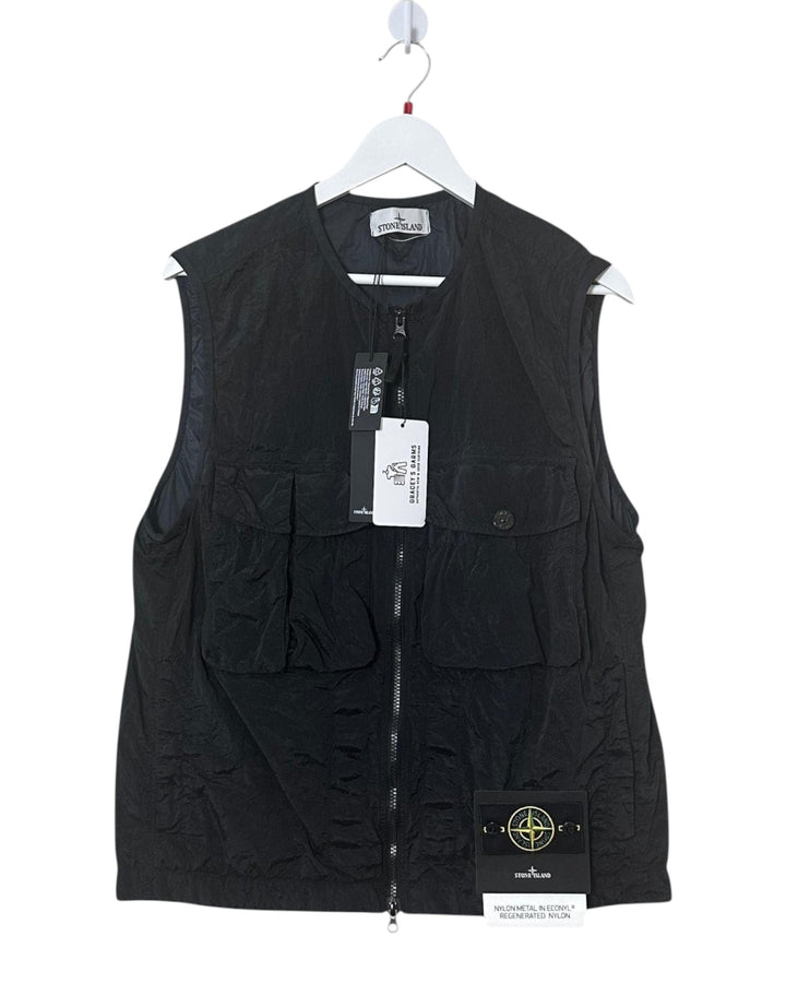 Stone Island Nylon Metal In Econyl Regenerated Nylon Gilet