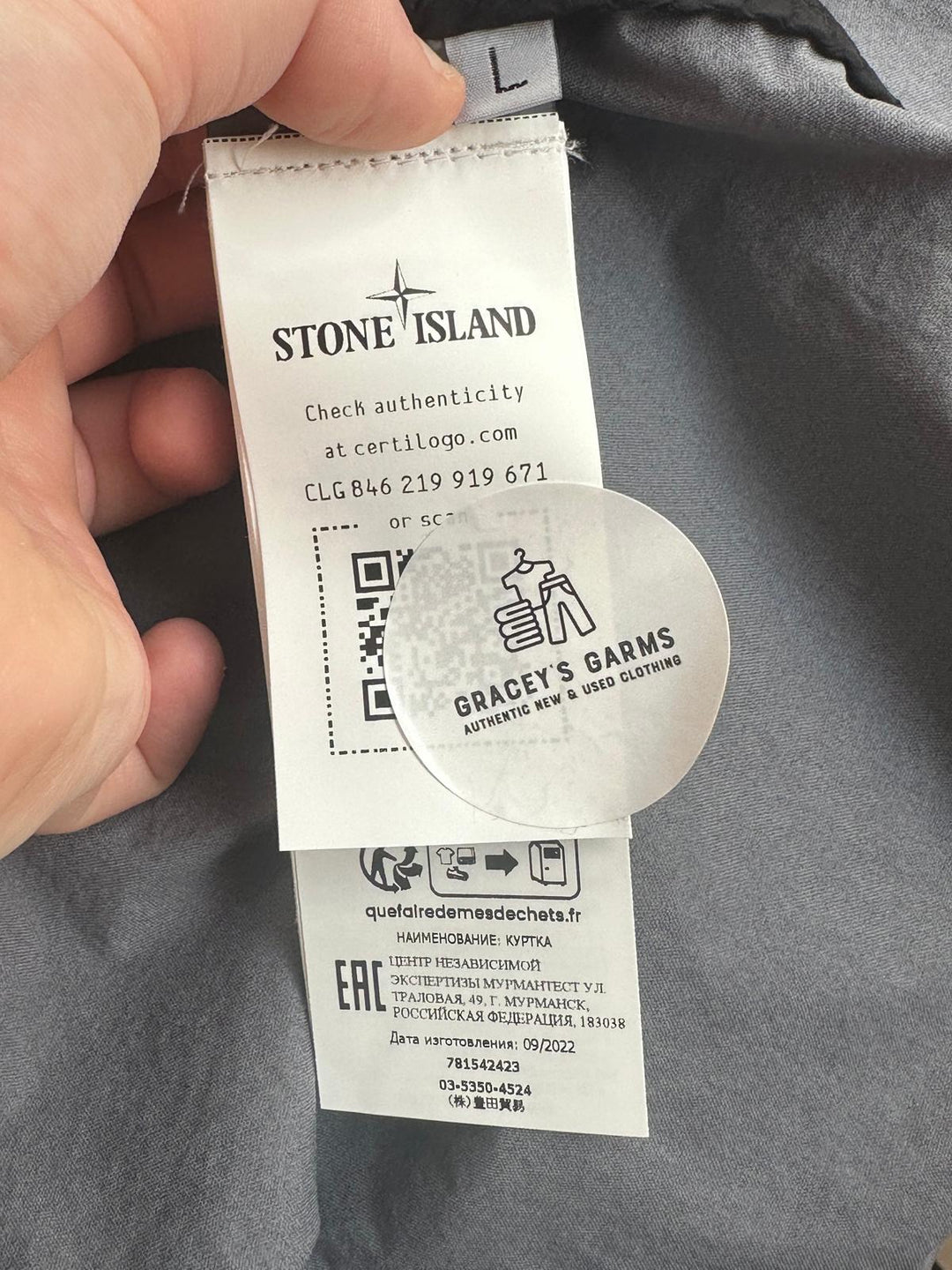 Stone Island Membrana 3L-TC Multi Pocket Parka - Large